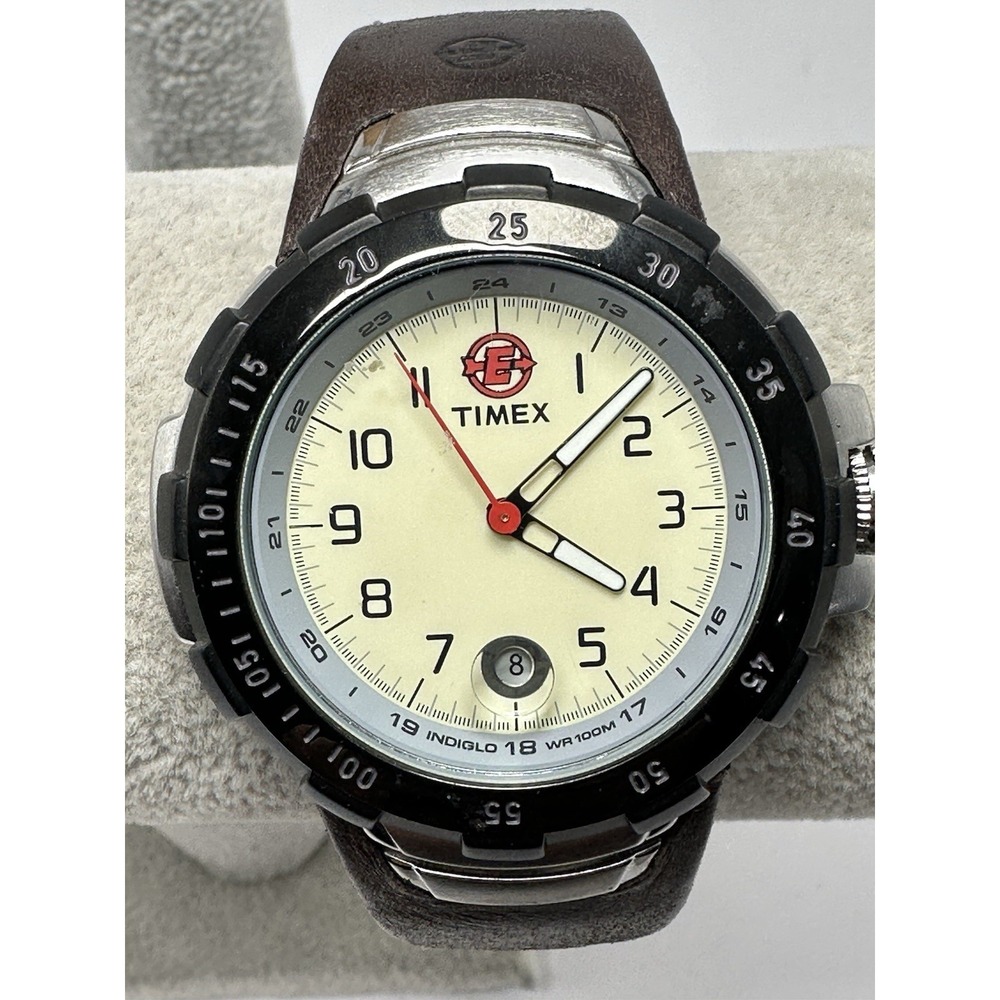 Timex NO Indiglo 905 New Battery P3 2006 Mens Rare Watch 43MM 8" Expedition U45